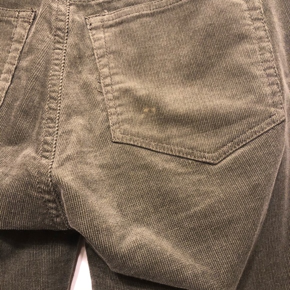 Loft Olive Corduroy Skinny Zipper Ankle Pants - 27 - Picture 7 of 8
